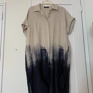 Lafayette 148 brushstroke dress Large